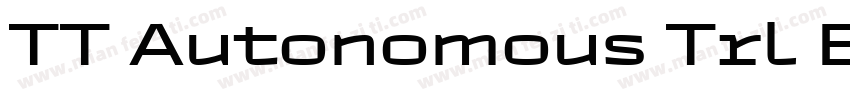 TT Autonomous Trl Bo字体转换